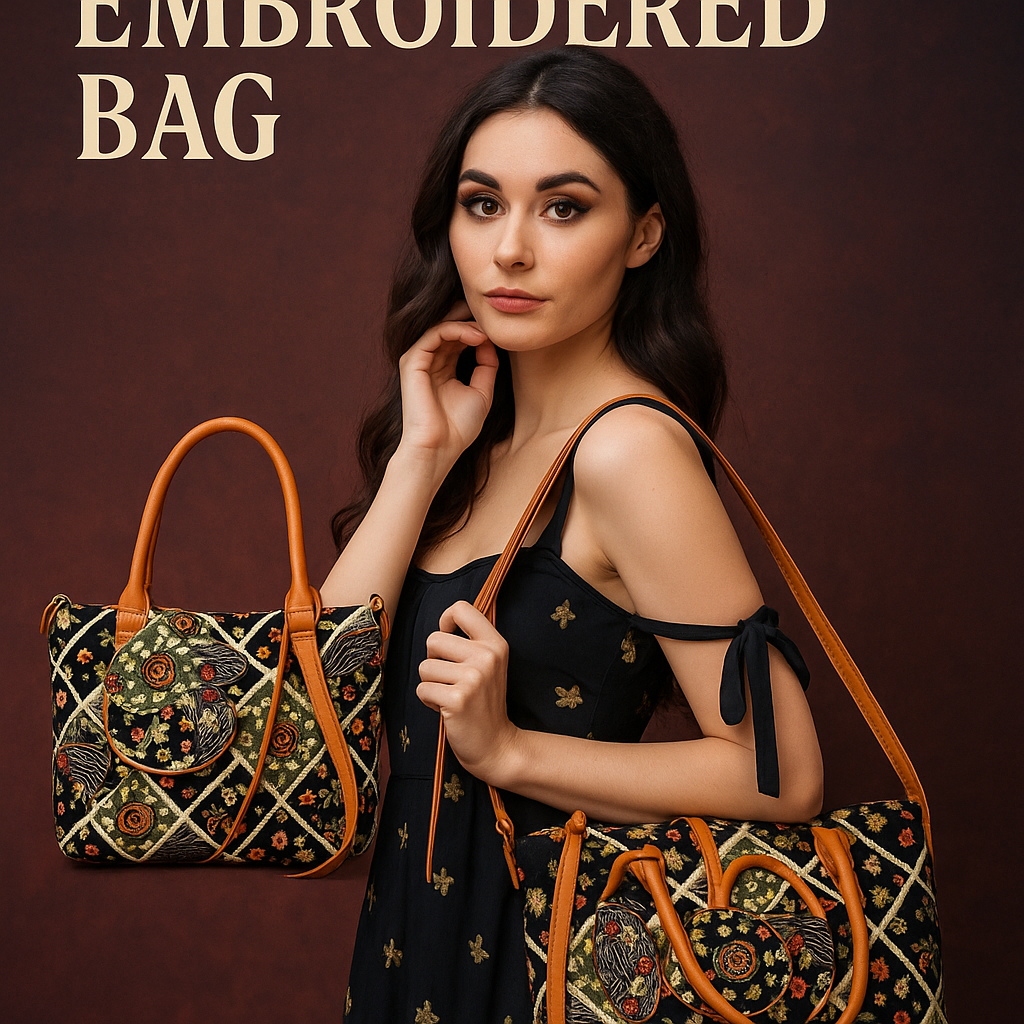 Elegant Handcrafted Ethnic leather bag for women